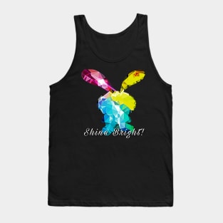 Shine Bright Like a Rainbow Bunny Tank Top